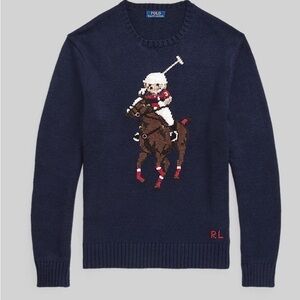 Polo by Ralph Lauren Navy Polo Player Sweater